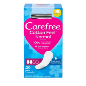 CAREFREE PENSOS COTTON FEEL NORMAL 20UN