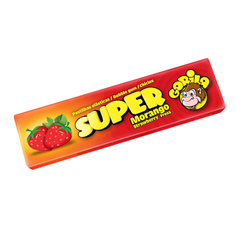 GORILA PASTILHA ELÁSTICA MORANGO 32G
