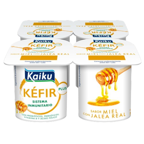 KAIKU KÉFIR CON JALEA REAL-MIEL  4X125G