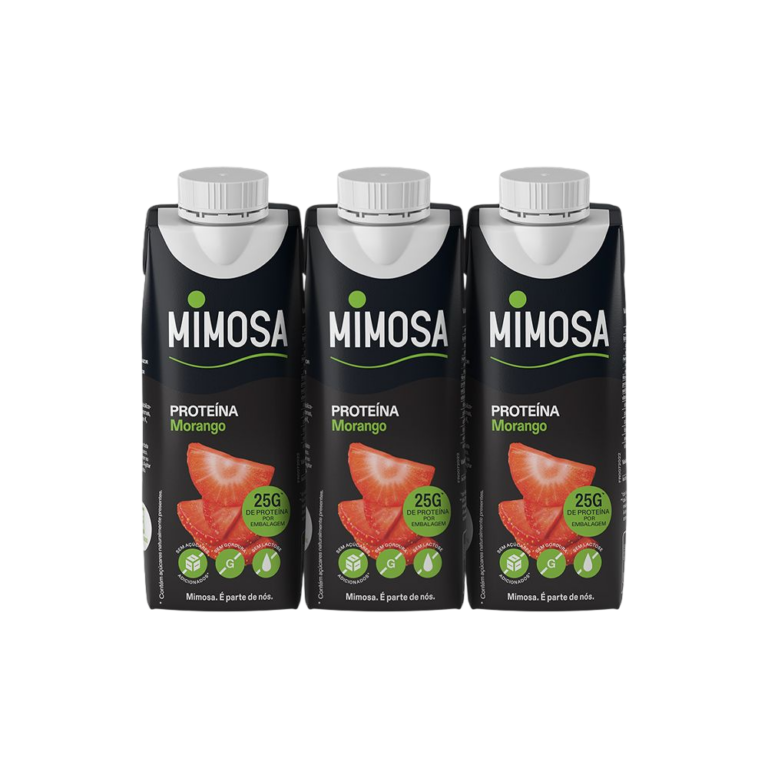 MIMOSA LEITE PROTEICO MORANGO 3X250ML