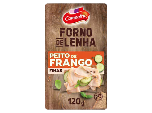CAMPOFRIO FIAMBRE PEITO FRANGO LENHA FAT FINA 120G