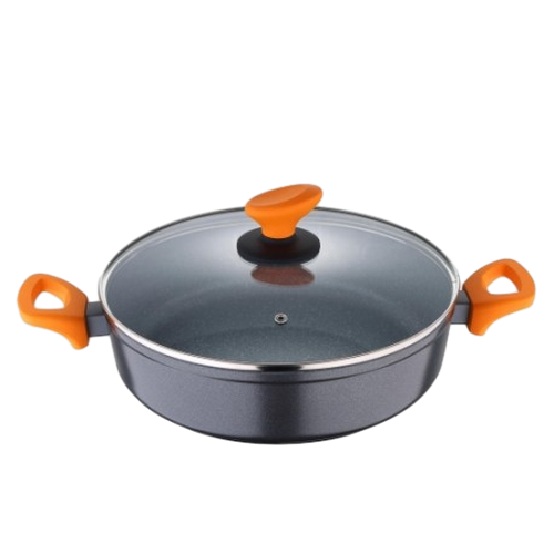 SAN IGNACIO OLLA BAJA INDUCCIÓN ALUMINIO FORJADO 28CM