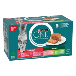 PURINA ONE STERILCAT SALMÓN PAVO 4X85G