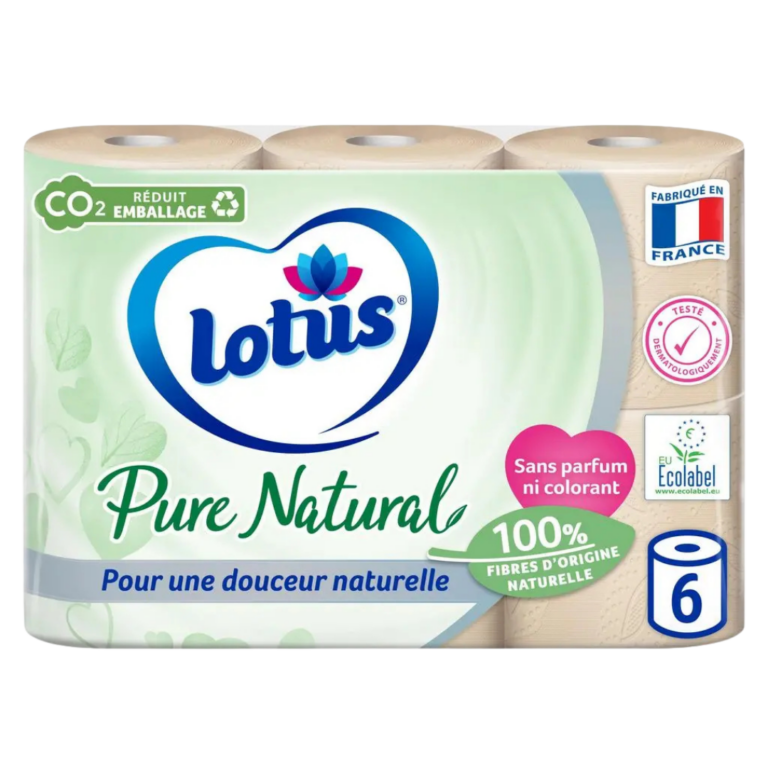 LOTUS PAPIER TOILETTE PURE NATURAL 6U