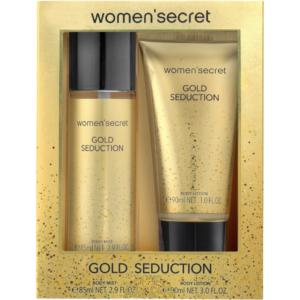 WOMEN SECRET SET DOURADO BRUMA 85ML E LOÇÃO