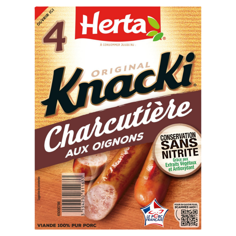 HERTA CHARCUTIÈRE AUX OIGNONS 4U 280G