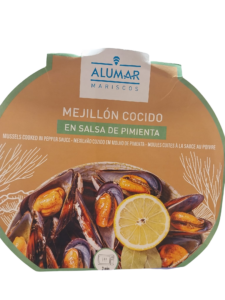 ALUMAR MEJILLÓN COCIDO PIMIE LIMÓN LAUREL 500G