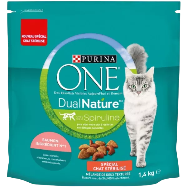 PURINA ONE RAÇAO GATO ESTERILIZADO SALMÃO 1,4KG