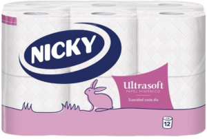 NICKY PAPIER TOILETTE ULTRASOFT 12R 2C
