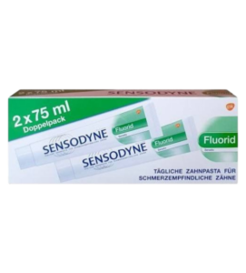 SENSODYNE DENTÍFRICO FLUORETADO EMBALAGEM 2X75ML