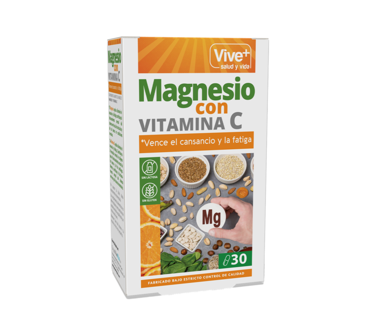 VIVE+ MAGNÉSIO COM VITAMINA C 30 CÁPSULAS