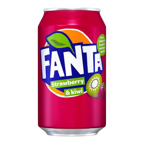 FANTA FRAISE ET KIWI CANETTE 33CL