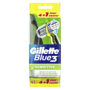 GILLETTE RASOIR BLUE 3 SENSITIVE 4+1U
