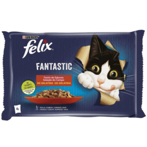 FELIX FANTASTICS CARNES/PESCADOS 4X85G