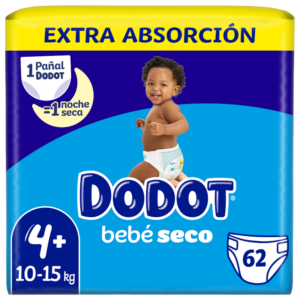 DODOT FRALDAS BEBÉ T4+ (10-15KG) 62UN