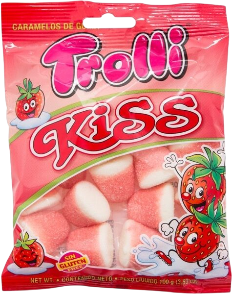 TROLLI KISS FRAISE 100G