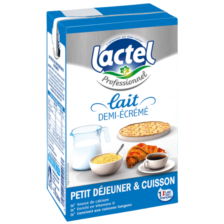 LACTEL LAIT DEMI ECREME 1L