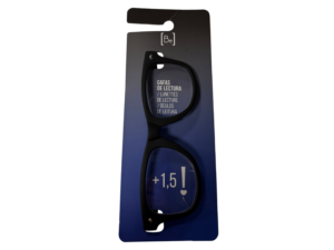 BE GAFAS LECTURA  + 1.50 NEGRAS