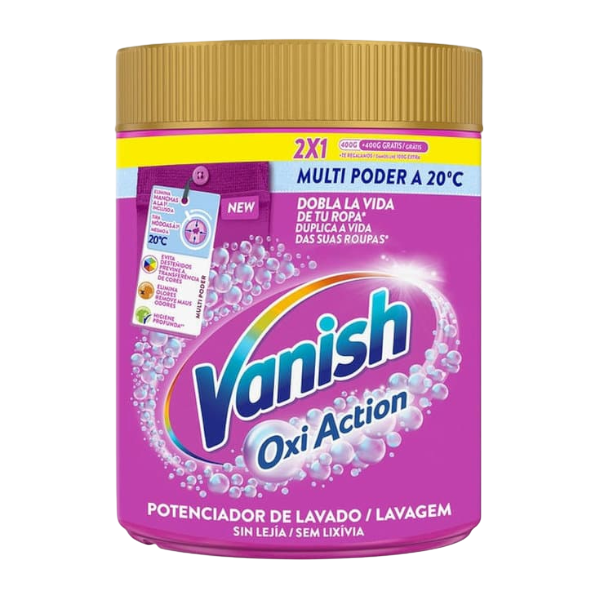 VANISH PÓ TIRA NÓDOAS OXI ACTION CORES 400+500G