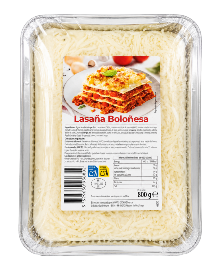  LASAÑA BOLOGNESA 800G