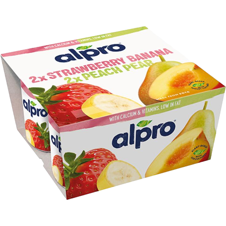 ALPRO FRESA-PLATANO PERA-MELOCOTÓN 4X125G