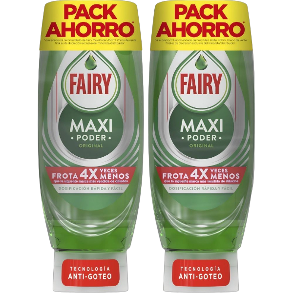FAIRY MANO MAXI PODER ORIGINAL 2X450ML