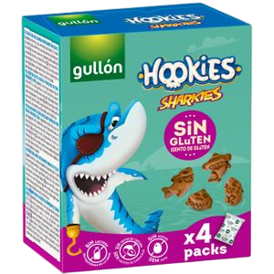 GULLÓN MINI TUBARÕES SEM GLÚTEN 4X40G