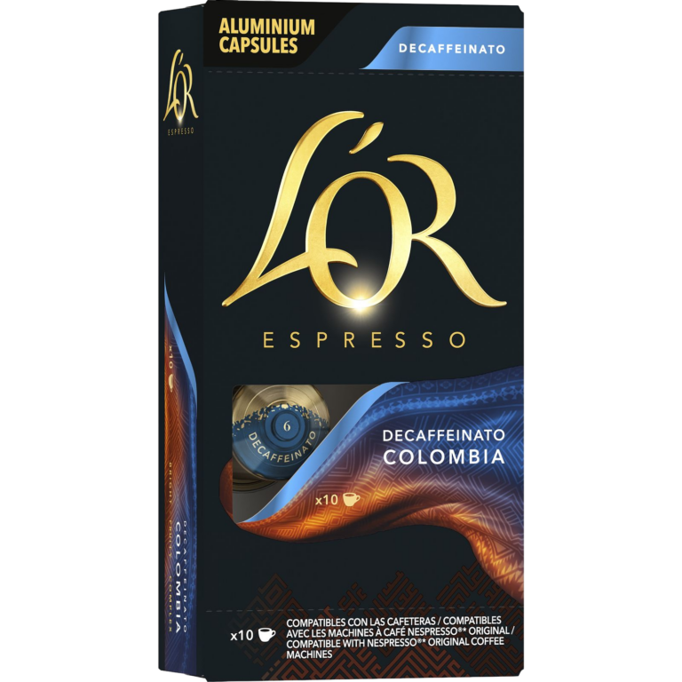 L'OR CAFÉ COLOMBIA DESCAFEINADO TAPA NE