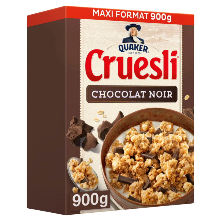 QUAKER MUESLI CHOCOLAT NOIR 900G