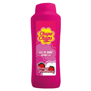 CHUPA CHUPS GEL DE BAÑO FRESA Y NATA 750ML