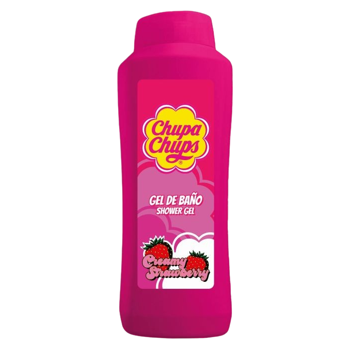 CHUPA CHUPS GEL DE BAÑO FRESA Y NATA 750ML