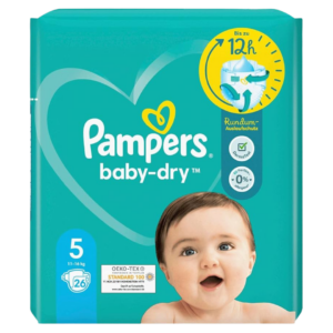 PAMPERS COUCHES BÉBÉ-SEC T5 (11-16KG) 26U