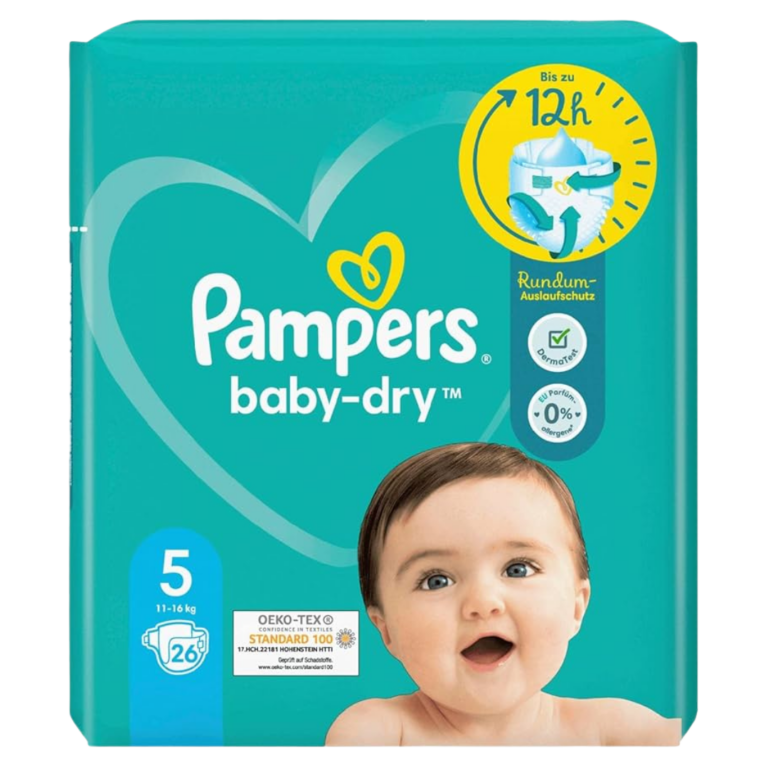 PAMPERS COUCHES BÉBÉ-SEC T5 (11-16KG) 26U