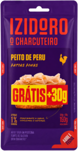 IZIDORO FIAMBRE PEITO PERU FATIAS FINAS 120+30G