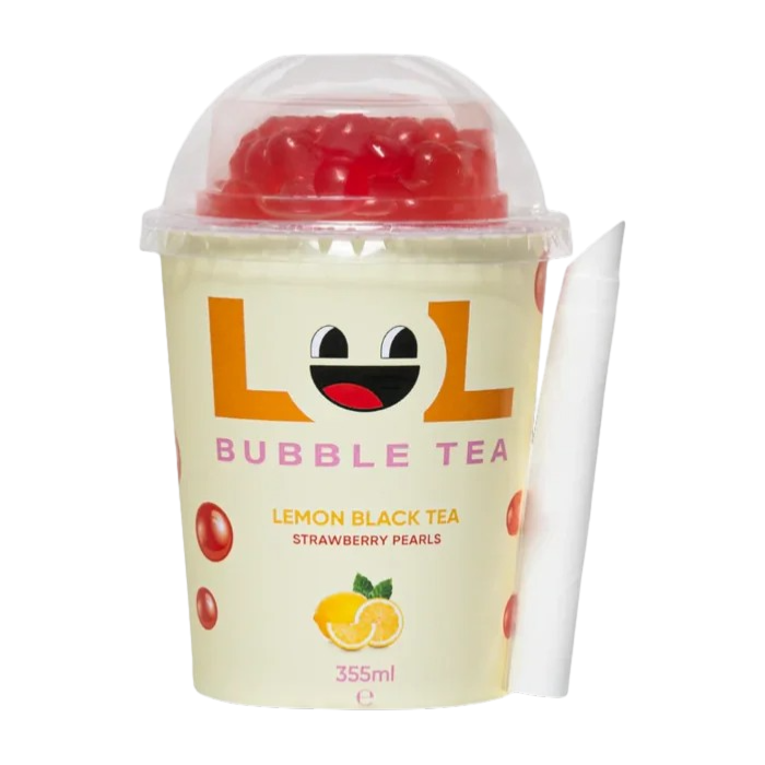 LOL BUBBLE TEA LIMÓN PERLAS FRESA 275ML