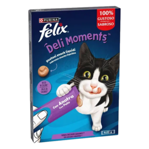 FELIX DELIMOMENTS SNACK PATO/SALMON 4X10G