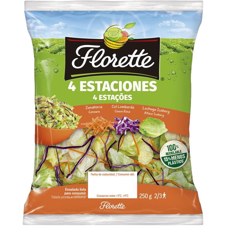 FLORETTE SALADA 4 ESTAÇÕES 250G