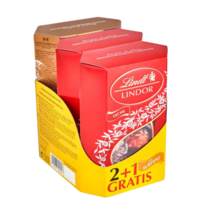 LINDT LINDOR PACK ESPECIAL 2+1 411G