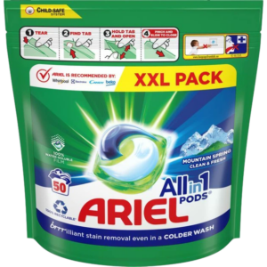 ARIEL DETERGENTE PODS ALL IN ONE MOUNTAIN SPRING 50 DOSES