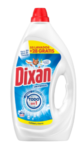 DIXAN DETERGENTE LÍQUIDO TODO EN 1 AZUL 55+28 DOSIS