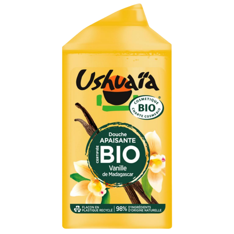 USHUAIA GEL DOUCHE BIO VANILLE OU COCO 250ML