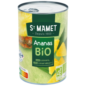 SAINT MAMET ANANAS EN MORCEAUX BIO 412G