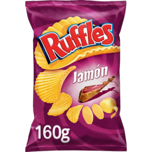RUFFLES BATATAS FRITAS ONDULADAS SABOR PRESUNTO 150G