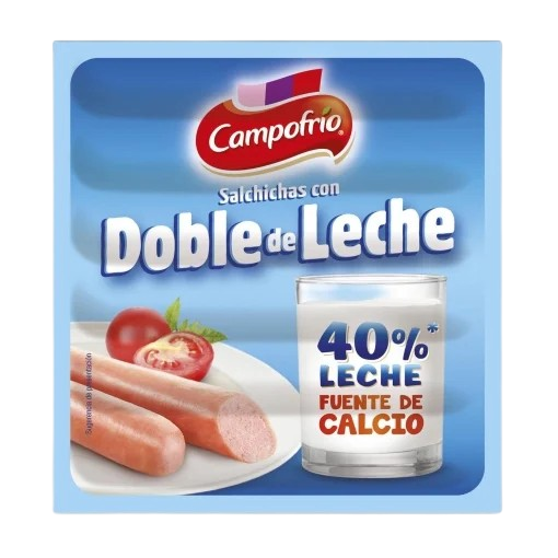 CAMPOFRIO SALCHICHAS DOBLE LECHE 140 GRS