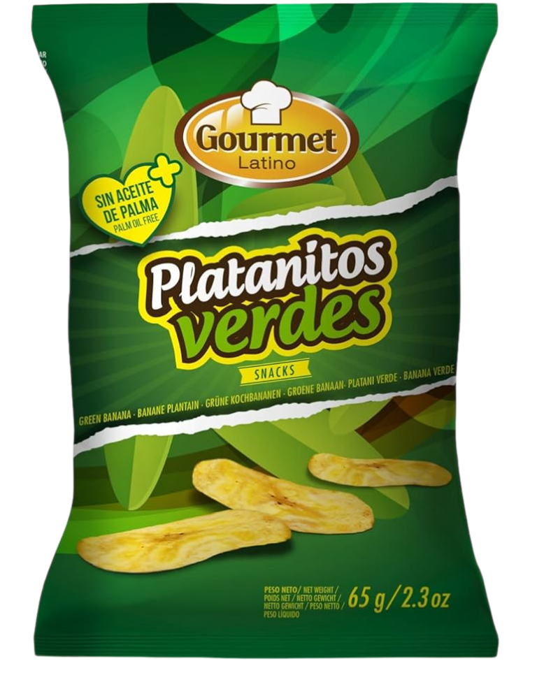 GOURMET LATINO PLATANITOS VERDES BOLSA 6UN