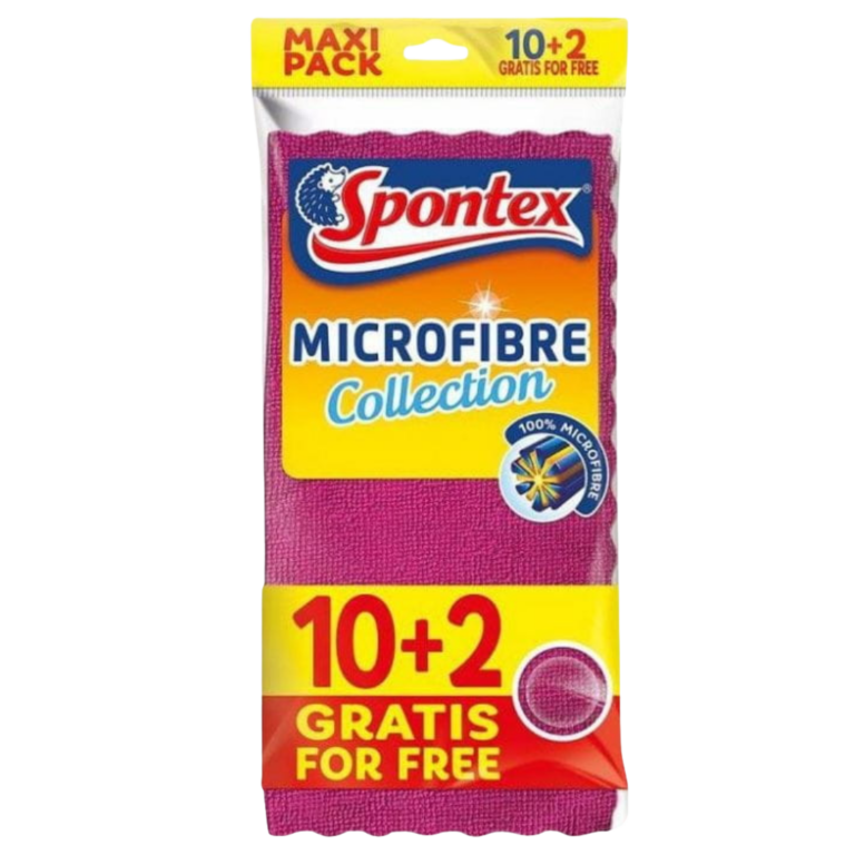 SPONTEX BAYETA MICROFIBRE COLLECTION 10+2U