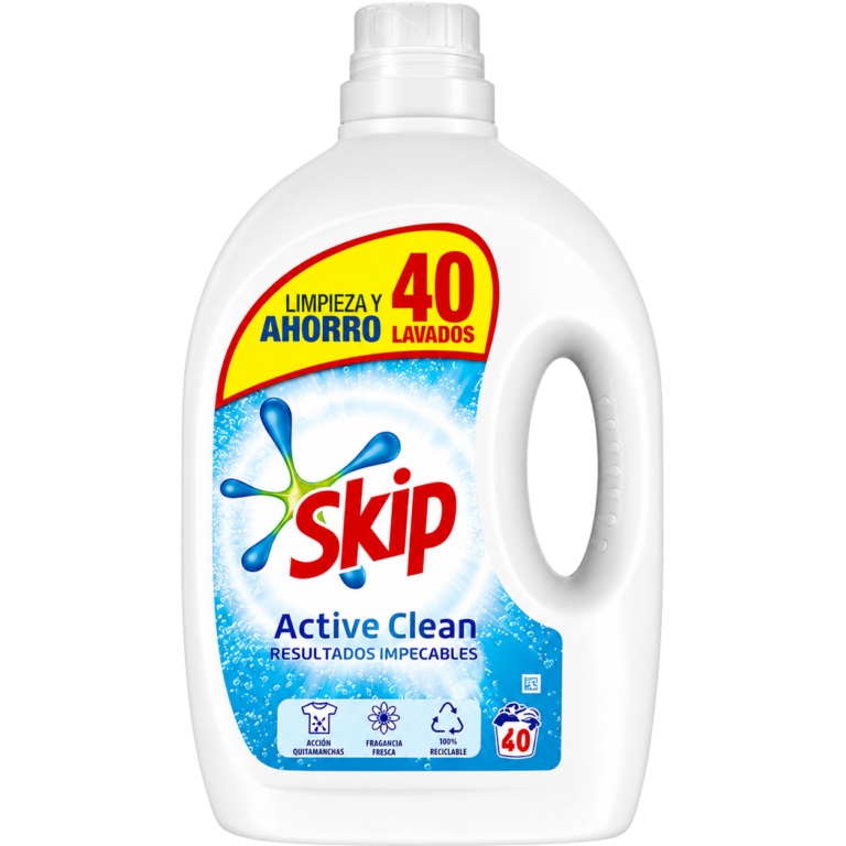 SKIP DETERGENTE LÍQUIDO ACTIVE CLEAN 40D