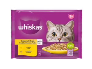 WHISKAS SELEÇÃO DE AVES SÉNIOR 4X85G